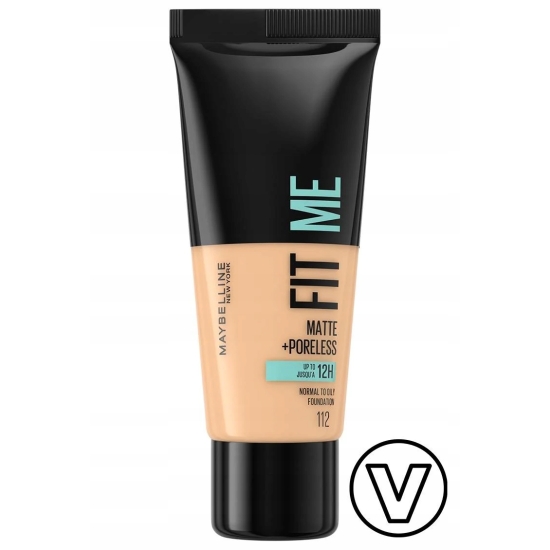 Maybelline Fit Me Matte Poreless Podkład Matujący 112 Soft Beige