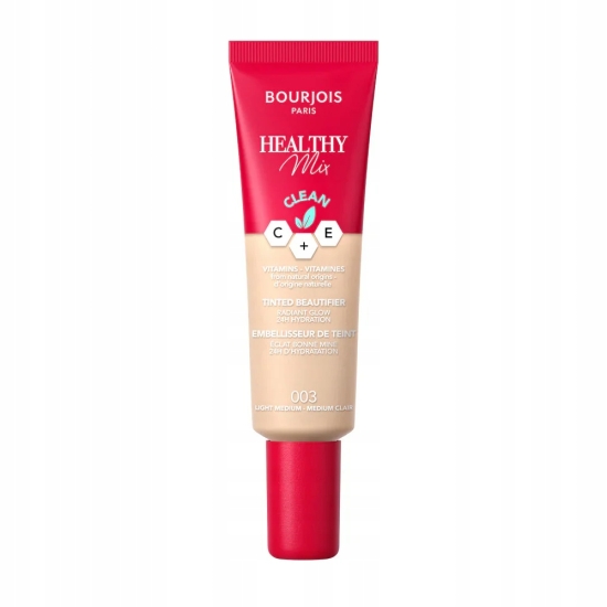 Bourjois Healthy Mix Clean - Krem Tonujący Light Medium 003, Nawilżenie i B