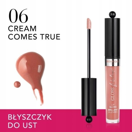 Bourjois Gloss Fabuleux - Błyszczyk do ust 06 Cream Comes T Nawilżający 3.5