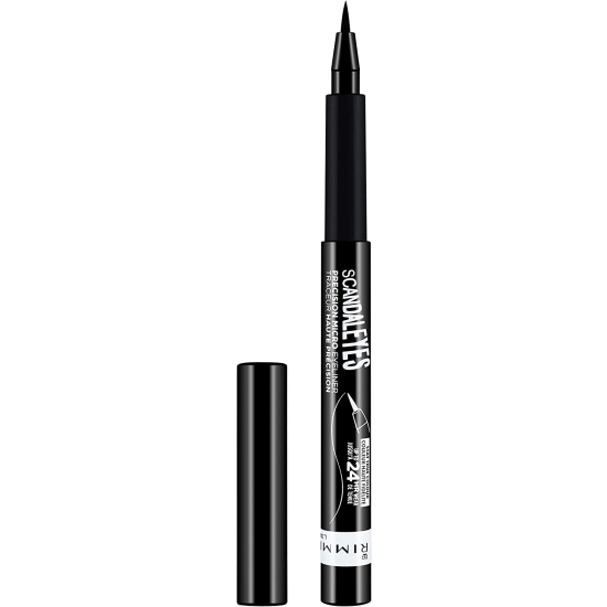 RIMMEL Scandaleyes Precision Micro Eyeliner 001 Black - Czarny Eyeliner W Pisaku