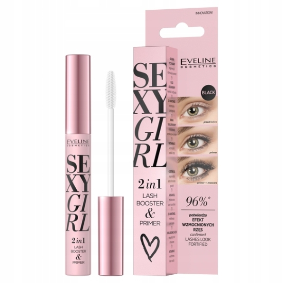 Eveline Cosmetics Sexy Girl 2w1 Baza i Odżywka do Rzęs 10ml