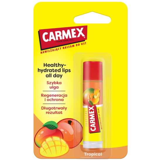 CARMEX Balsam Do Ust Intensywnie Nawilżający Amerykańska Tropikalna