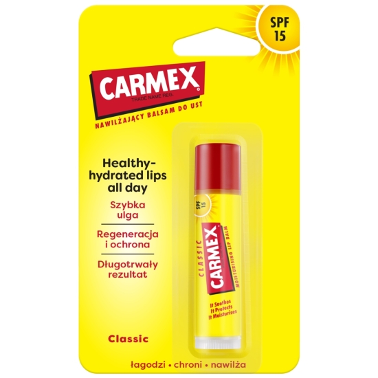 Carmex - Pomadka ochronna do ust z filtrem SPF 15 (4,25 g)