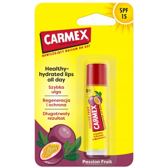 Carmex Naturally Nawilżający Balsam do ust - Marakuja 4,25g