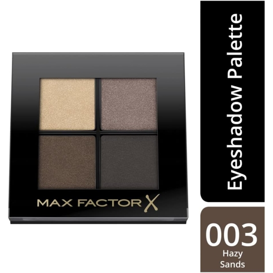 MAX FACTOR Colour Expert Mini Paleta Cieni - 4 Kolorowe Cienie Do Powiek 003 Hazy Sands