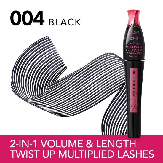 BOURJOIS Tusz Do Rzęs Up The Volume 24H Pogrubiający 23 Black