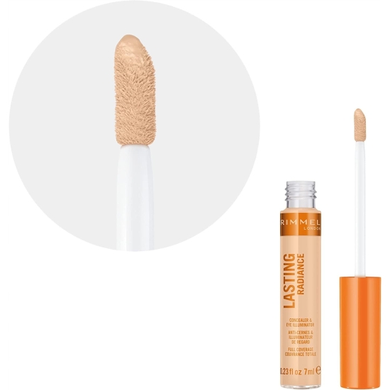 Rimmel Lasting Radiance - Korektor i rozświetlacz pod oczy (040 Soft Beige)