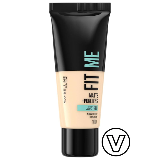 MAYBELLINE Fit  Podkład Do Twarzy Me Matte Poreless Matujący 100 Warm Ivory