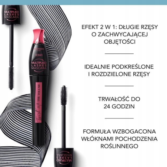 Bourjois Tusz do rzęs Twist Up The Volume 24H - Czarny