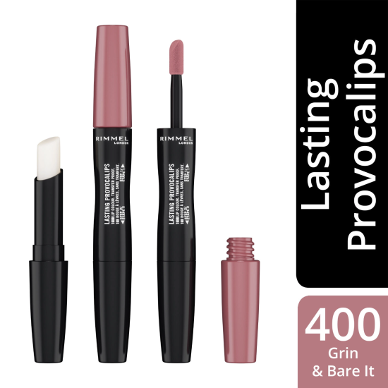 RIMMEL Lasting Provocalips Pomadka W Płynie Dwustopniowa - 400 Grin & Bare It