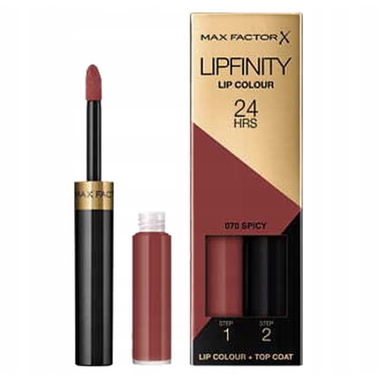 Max Factor Lipfinity Lip Colour Dwufazowa Pomadka w Płynie 070 Spicy