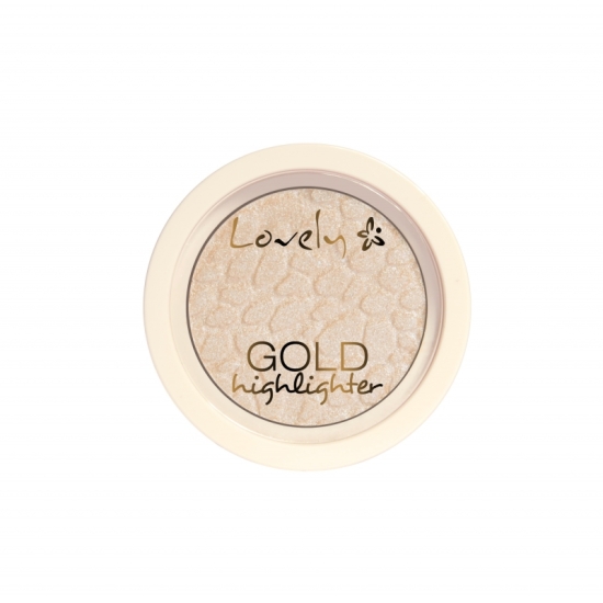 LOVELY Gold Highlighter - Rozświetlacz Do Twarzy