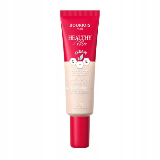 Bourjois Healthy Mix Clean - Krem Tonujący Fair 001, Nawilżenie i Blask