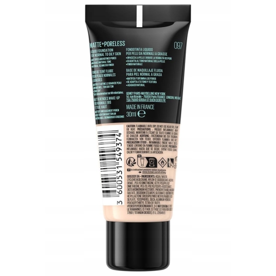 Maybelline Fit Me Matte Poreless Podkład Matujący 97 Natural