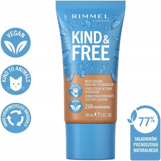 Rimmel London - Kind & Free - Nawilżający krem koloryzujący - Golden Beige