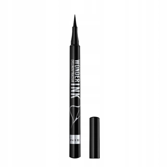 Rimmel Wonder Ink Eyeliner 001 Black - czarny eyeliner w pisaku