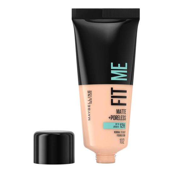 MAYBELLINE Fit  Podkład Do Twarzy Me Matte Poreless Matujący 102 Fair