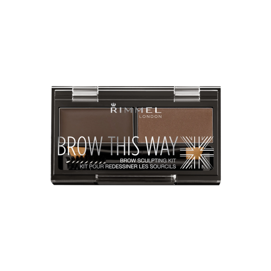 RIMMEL Brow This Way Zestaw Do Konturowania Brwi 003