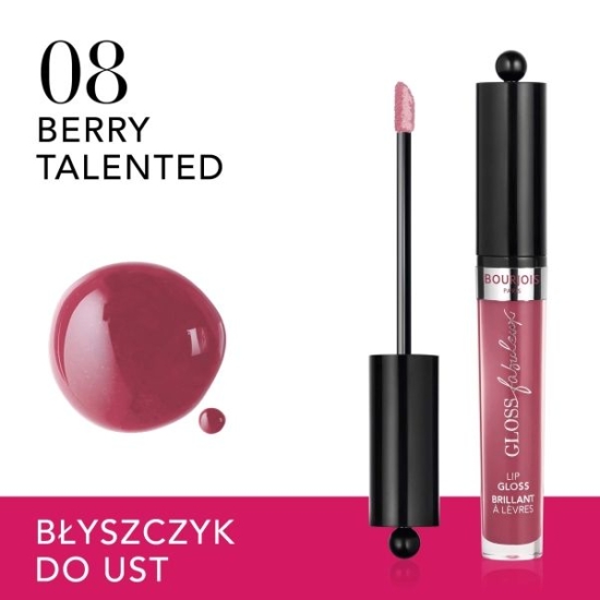 BOURJOIS Błyszczyk Do Ust Nawilżający Gloss Fabuleux 08 Berry Talente