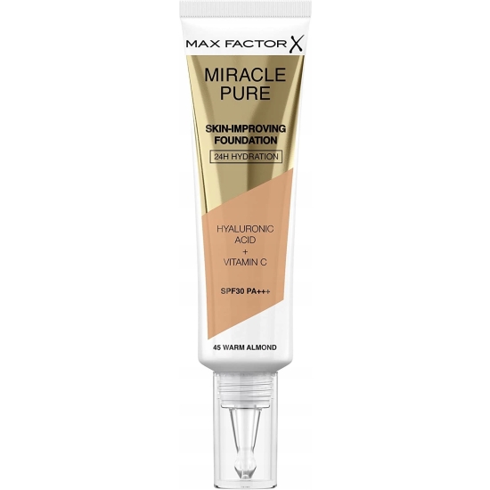 Max Factor Miracle Pure Skin Podkład 45 Warm Almond 30ml