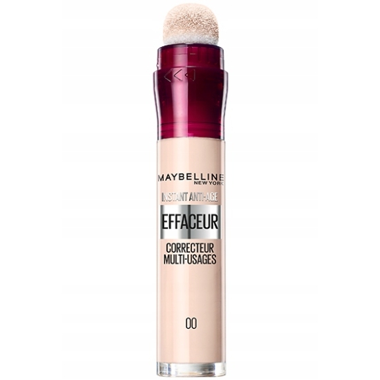 MAYBELLINE Anti Age Eraser Korektor do twarzy z aplikatorem kryjący 00 Ivor