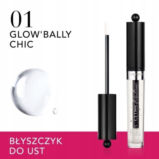 Bourjois Gloss Fabuleux - Błyszczyk do ust 01 Glow'bally Ch Nawilżający 3.5