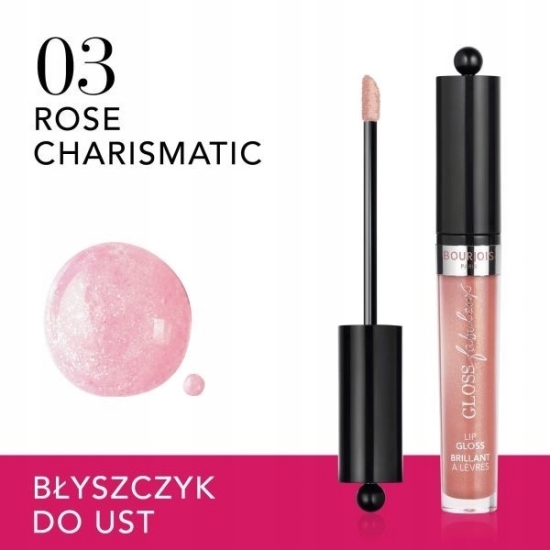 Bourjois Gloss Fabuleux - Błyszczyk do ust 03 Rose Charisma Nawilżający 3.5