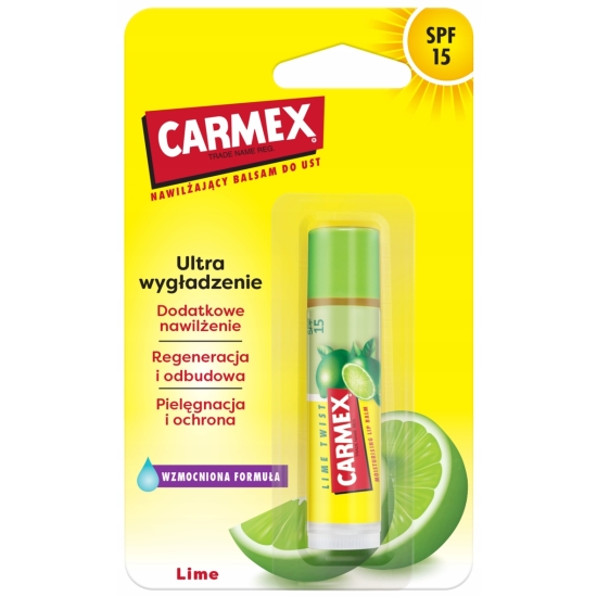 Carmex - Balsam do ust z filtrem SPF 15 - Lime Twist (4,25g)