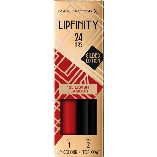 Max Factor Lipfinity Lip Colour Dwufazowa Pomadka w Płynie 135, Lavish Glam