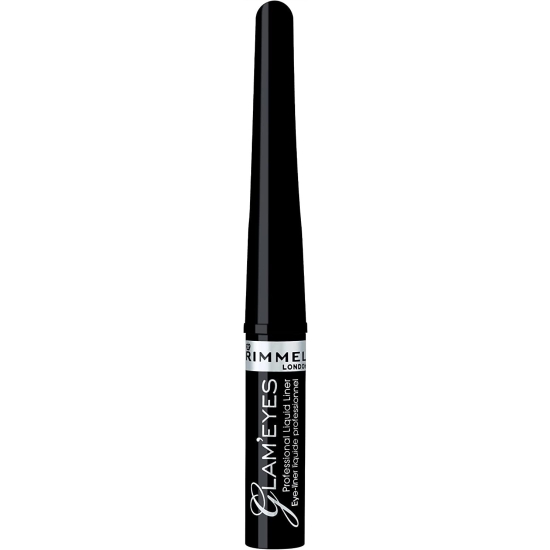 Rimmel Glam'Eyes Professional Liquid Liner Eyeliner 001 Black Glamour 3,5ml